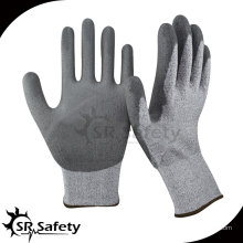 SRSAFETY 13G gestrickte Liner beschichtete PU-Handschuhe / Anti-Cut Arbeitshandschuhe / geschnittene Schutzhandschuhe